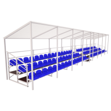 ТС-3 Трибуна спортивная с навесом (на 96 мест/3 ряда)